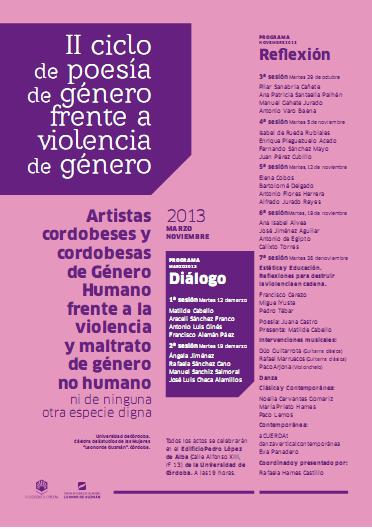 IIº Ciclo de poesía de género contra la violencia de género