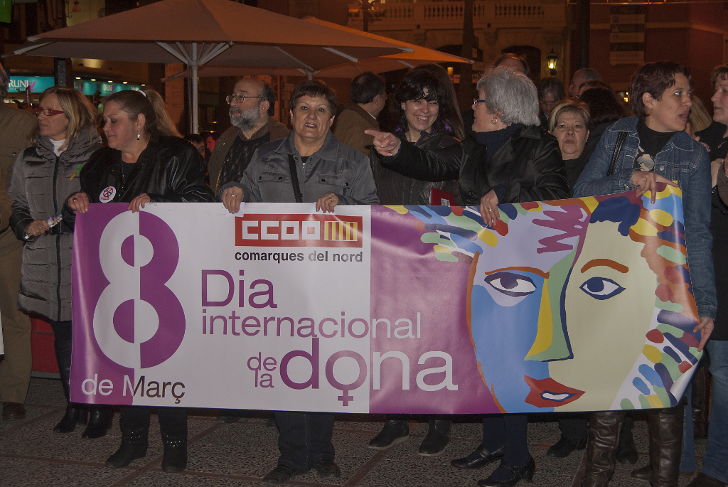 Manifestación del 8 de marzo, día internacional de las mujeres en Castellón